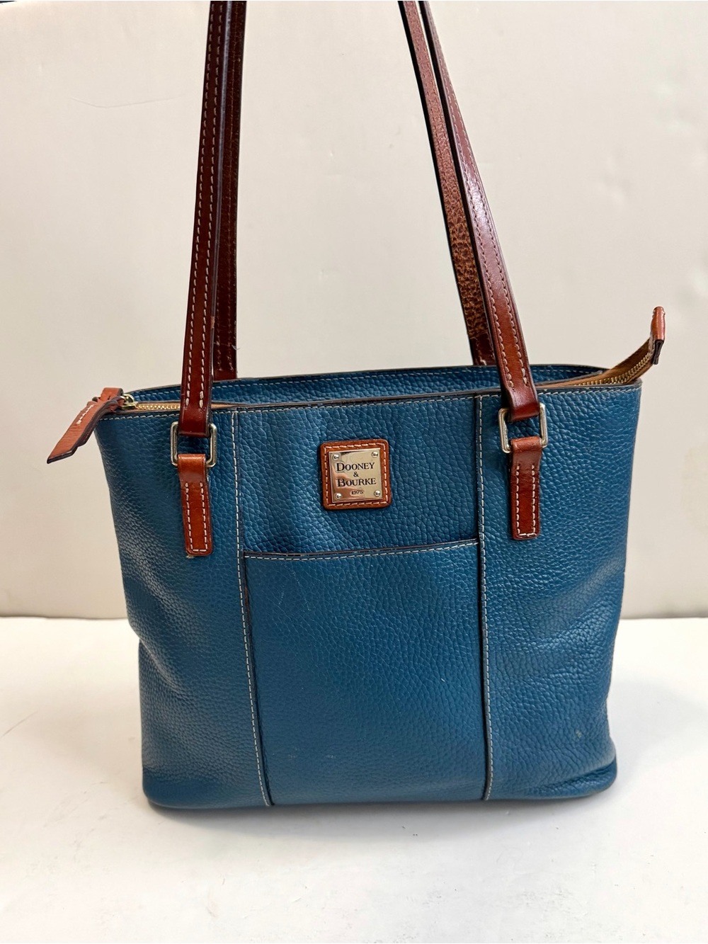 Dooney & Bourke Lexington Tote Sky Blue Pebbled Leather